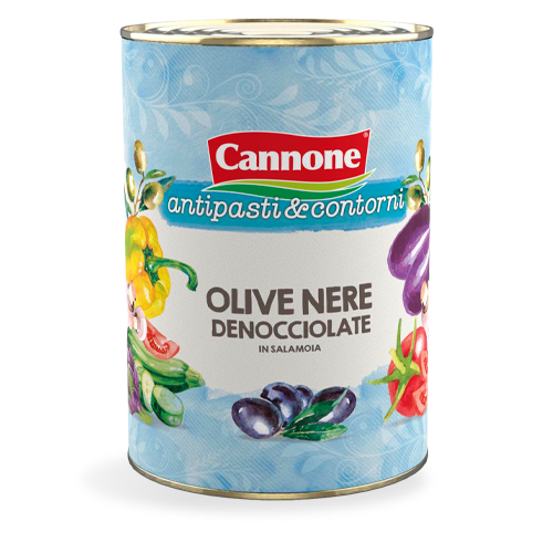 Olivy černé bez pecek Cannone 4kg